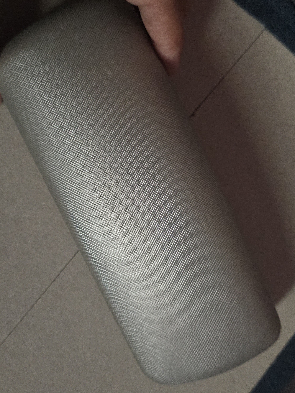 Silver Textured Hard Eyeglass Case